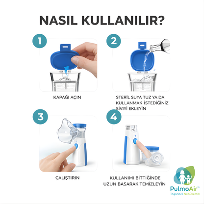 PulmoAir® - Taşınabilir Nebülizatör